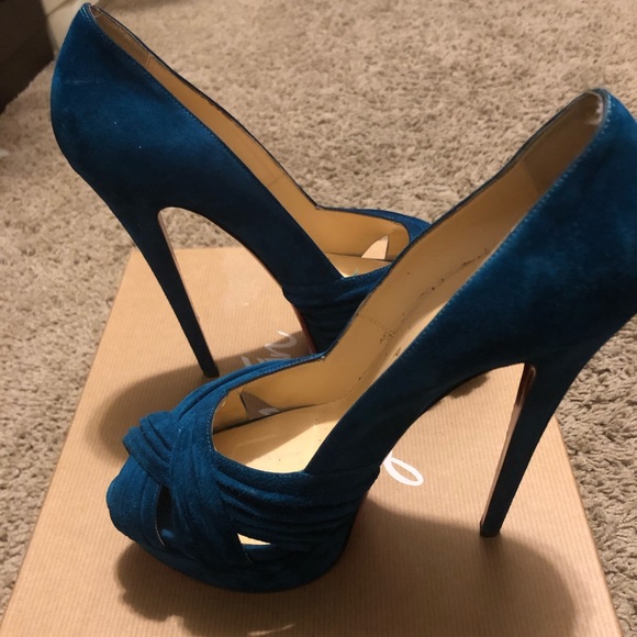 Christian Louboutin Shoes - Christian Louboutin Peep Toe Pumps